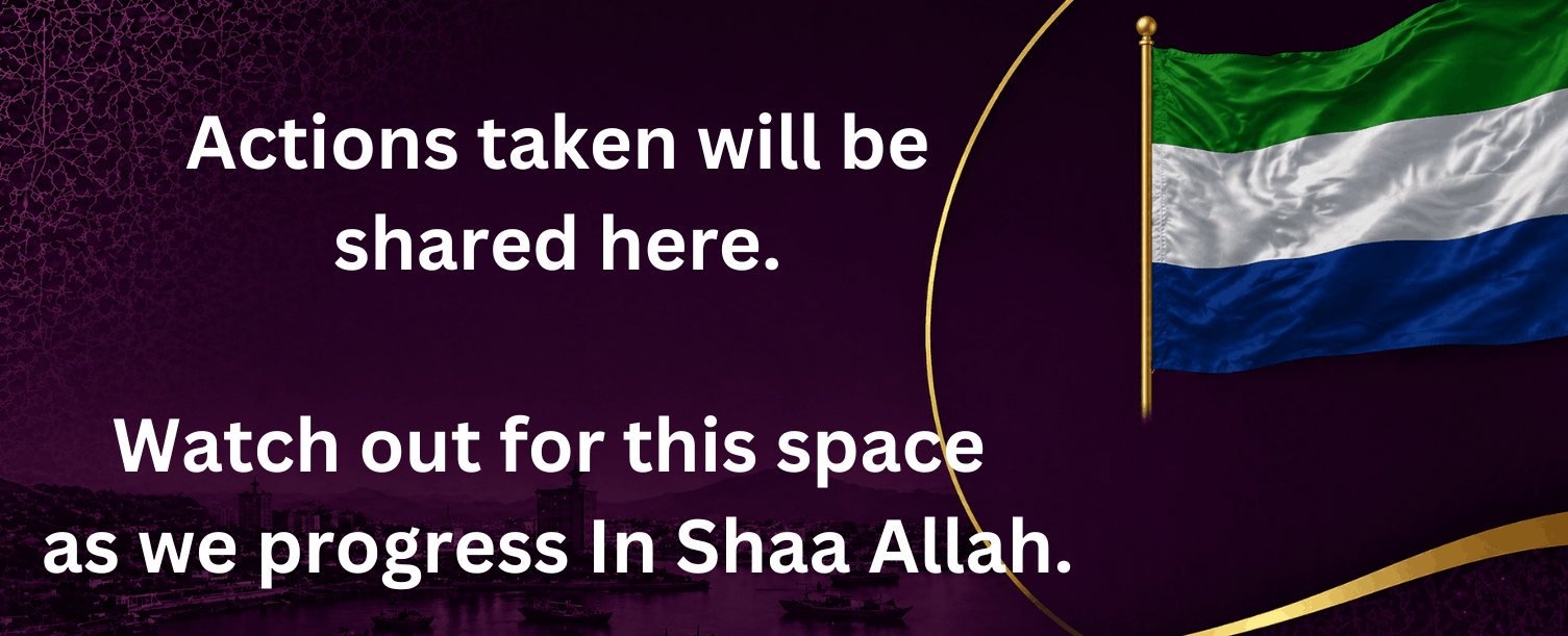 Actions taken will be shared here.